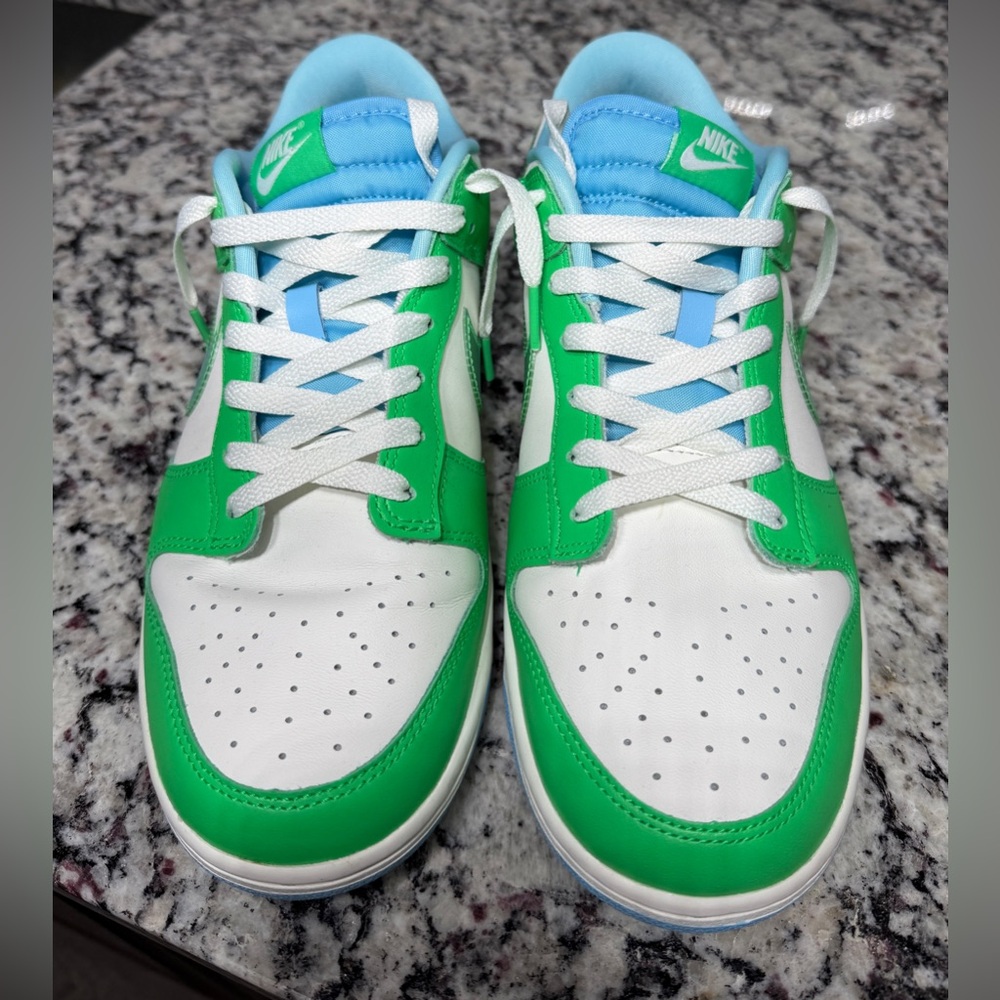 Nike Dunk Low Retro Green Shock- Mens Size 10